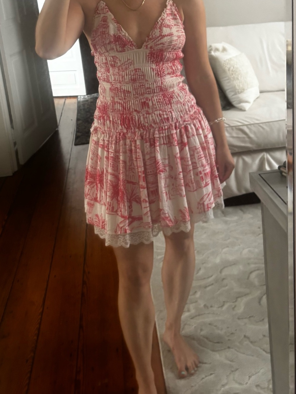 Sky to the Moon White Mini Dress